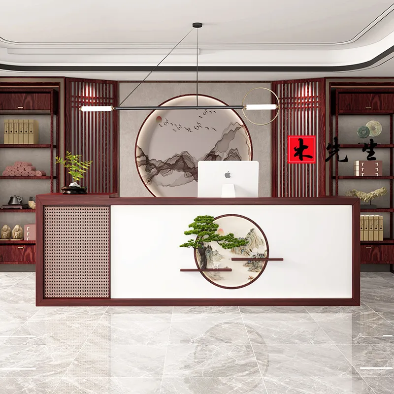 Solid Wood Reception Desk New  - Spa Wellness Hotel review and price