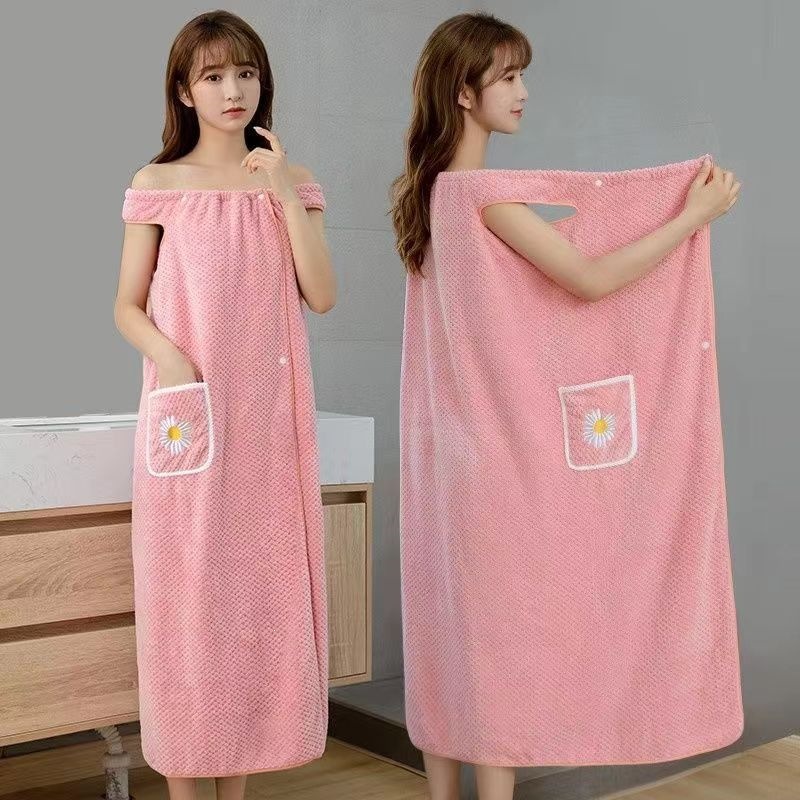 Extra Long Pink Floral Bath To - Spa Y Wellness review and price